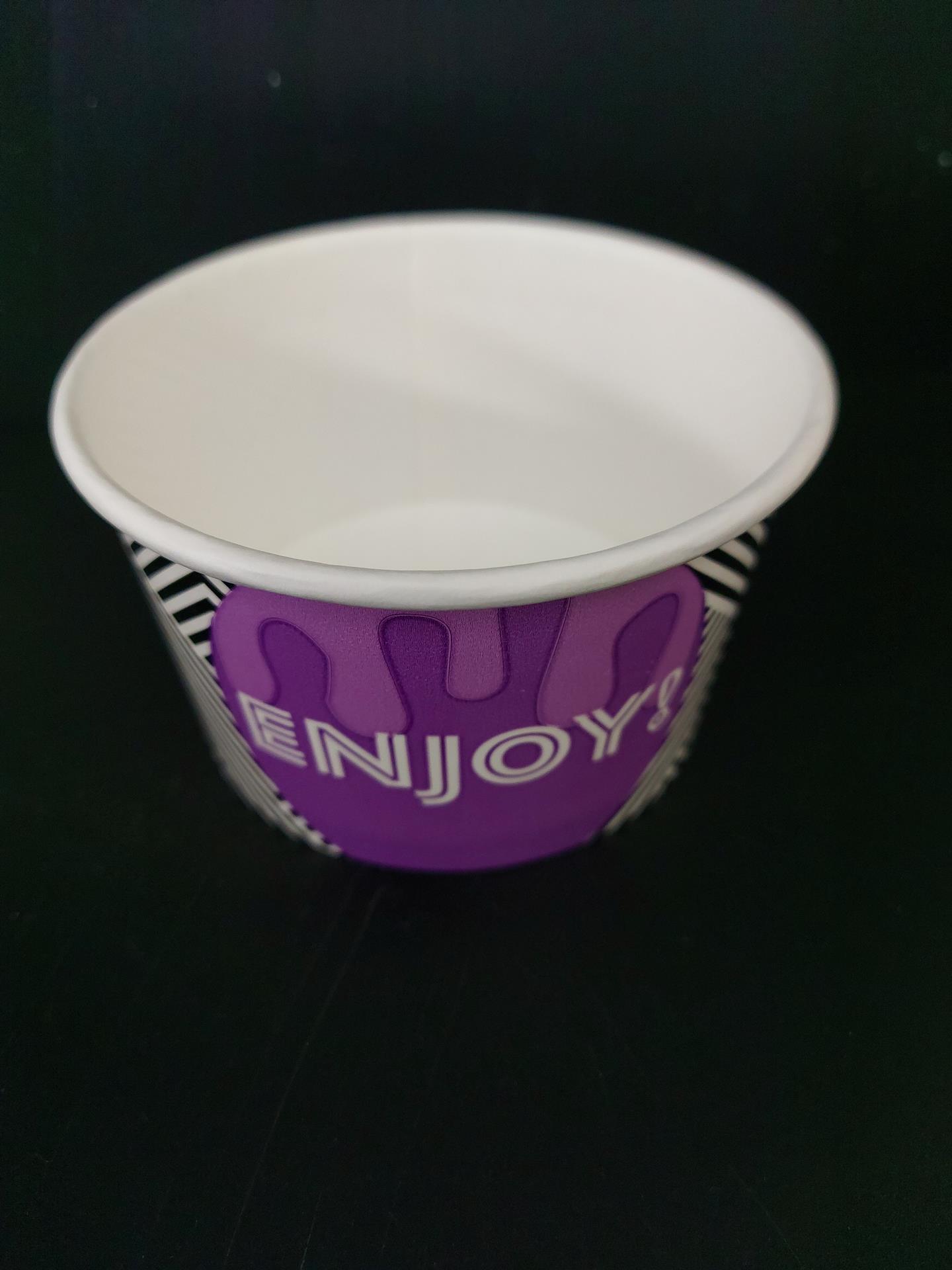 Miska papírová 200 ml na zmrzlinu nebo sorbet s potiskem (50 ks)