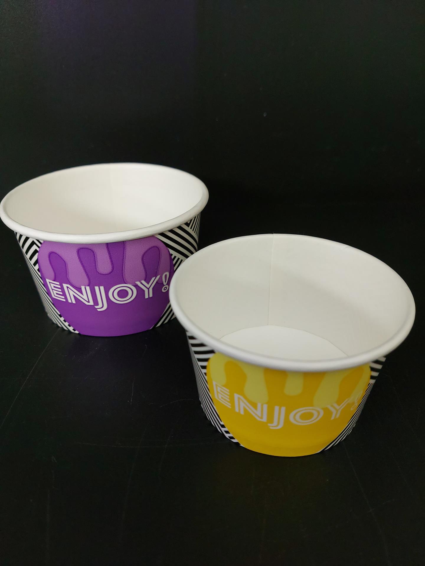 Miska papírová 200 ml na zmrzlinu nebo sorbet s potiskem (50 ks) - Obrázek 3