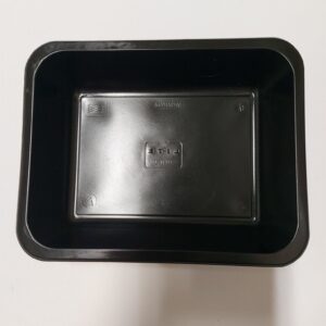 Zatavovací miska 1-dílná PP černá 227x178x50 mm (50 ks)