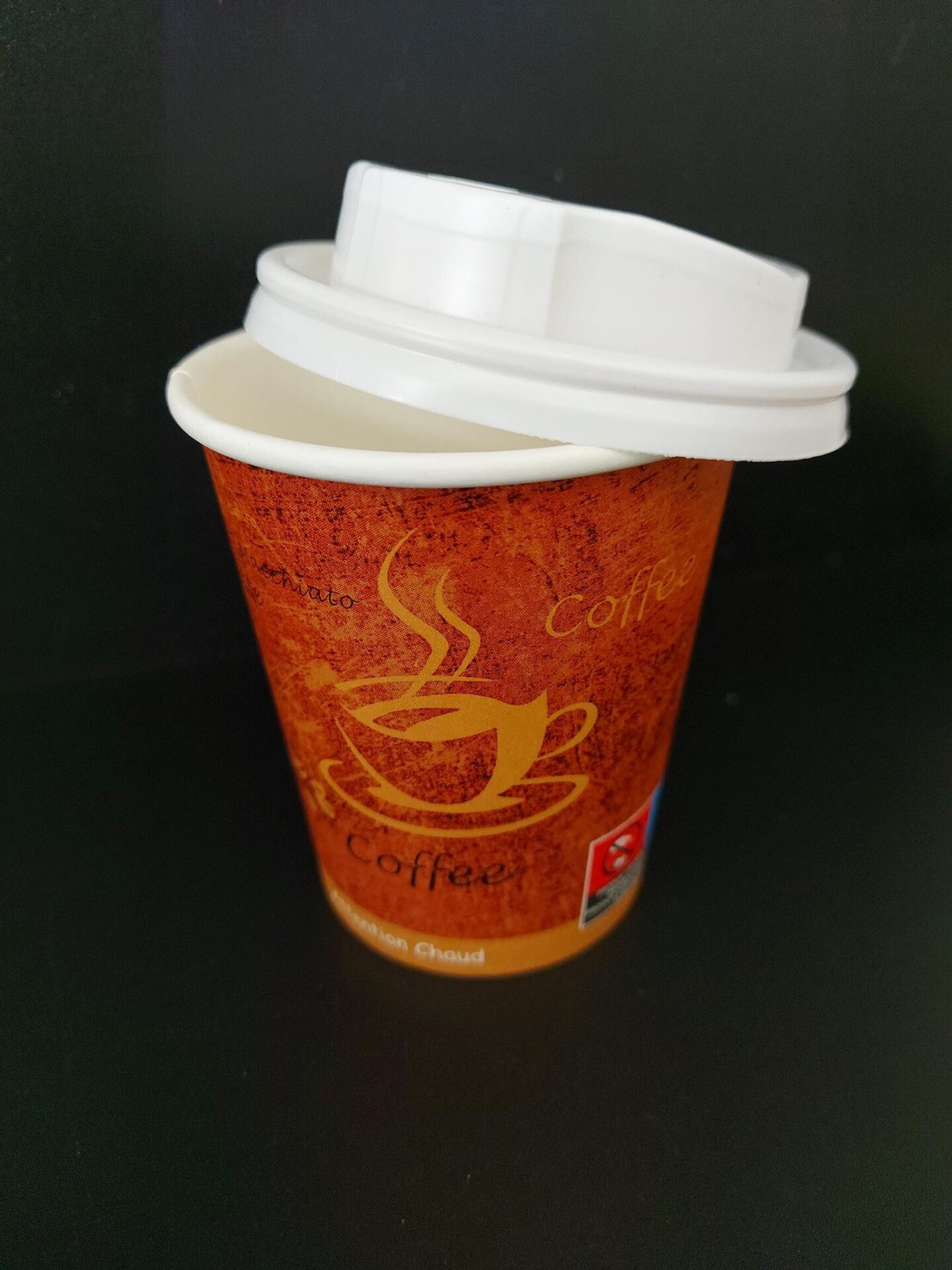 Kelímek papírový CTG hnědý s potiskem 0,2 l na kávu, průměr 80 mm (50 ks) - Obrázek 3