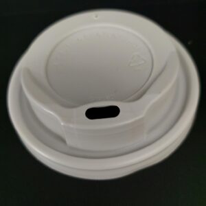 Víčko PS na kelímky CTG bílé, průměr 80 mm (50 ks)