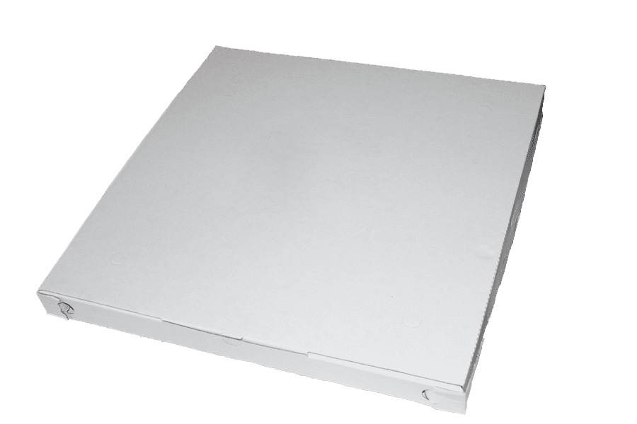 PIZZA krabice 45x45x4 cm bílá bez potisku (50 ks)