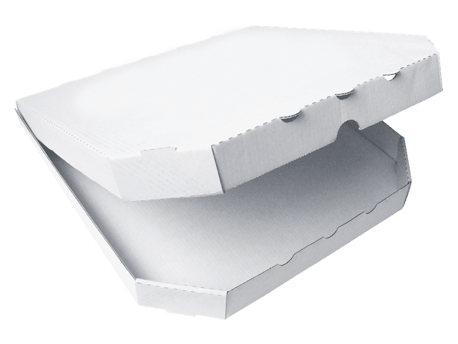 PIZZA krabice 36x36x4 cm bílá bez potisku (100 ks)