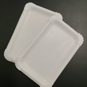 Tácek papírový bílý č. 4, 13x20  cm (100 ks)