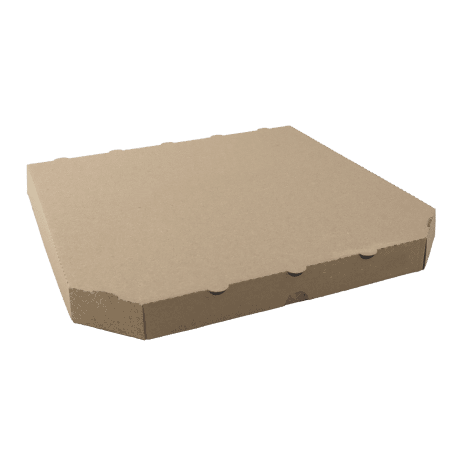 PIZZA krabice 32x32x3 cm hnědá bez potisku (100 ks) - Obrázek 2