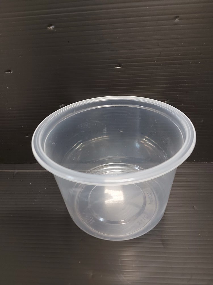 Miska PP na polévku 500 ml transparentní, průměr 115 mm (50 ks)