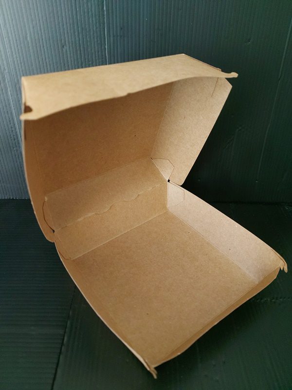Box/krabička na hamburger KRAFT 115x115x60 mm (50 ks) - Obrázek 2
