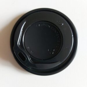 Víčko PS na kelímky CTG černé, průměr 62 mm (100 ks)