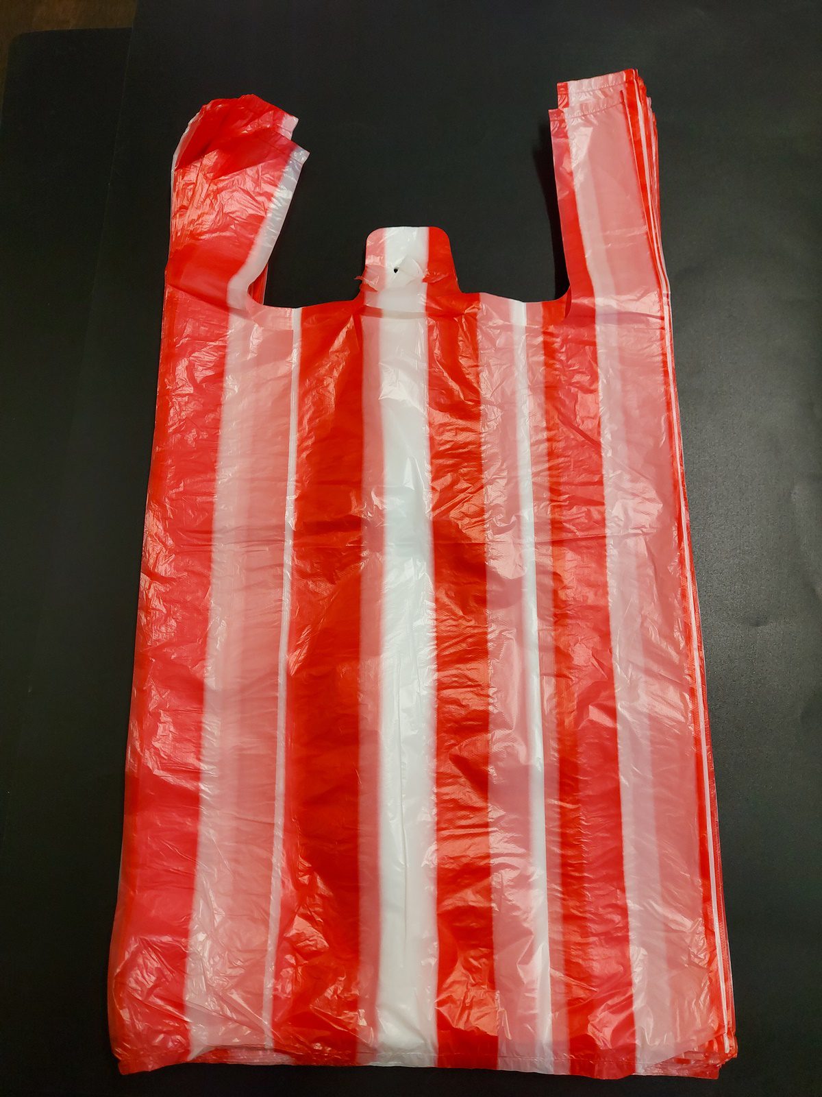 Taška mikroténová HDPE červeno-bílá 10 kg (200 ks) - Obrázek 2