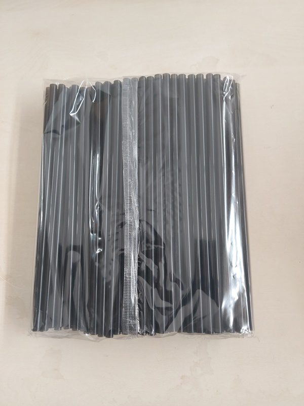 Plastová brčka JUMBO (opakovatelně použitelná) - černá (150 ks) - Obrázek 3