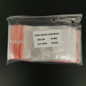 Sáček LDPE ZIP 6x8 cm (100 ks)