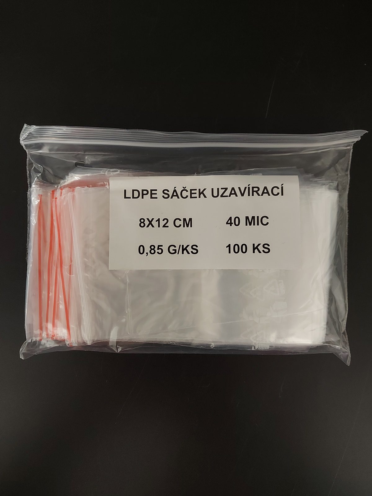 Sáček LDPE ZIP 8x12 cm (100 ks)