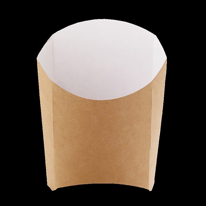 Kapsa papírová na hranolky Eko hnědá 105x50x110 mm (50 ks)