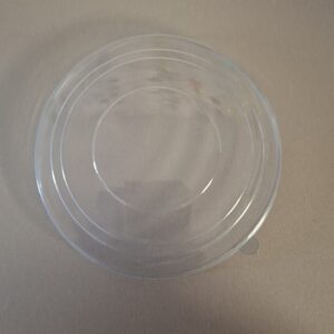 Víčko plastové rPET transparentní na misku na salát Eko KRAFT 1100 ml, Ø165 mm (50 ks)
