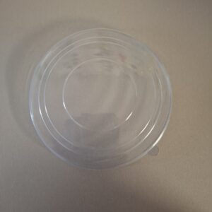 Víčko plastové rPET transparentní na misku Eko KRAFT na salát 500 ml a 750 ml, Ø150 mm (50 ks)