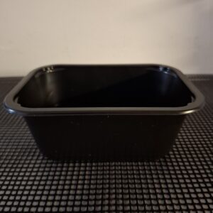 Zatavovací miska PP na polévku 500 ml hranatá černá (432 ks)